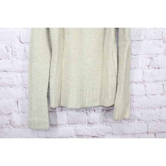 ExOfficio Long Sleeve Stand Collar Casual Knit Sweaters Cream Size M - Picture 5 of 11